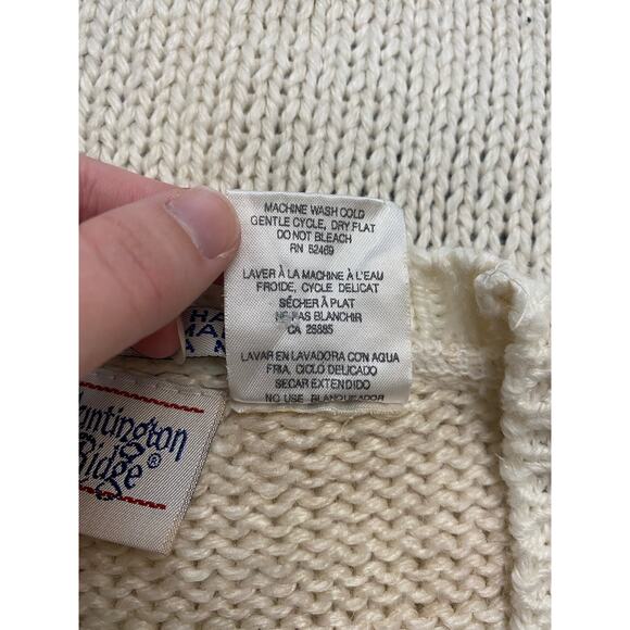 Huntington Ridge Vintage Hand Knitted Buttoned Sweater Vest Womens Medium Fall - Picture 6 of 6